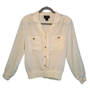 Haberdashery Long Sleeve Button Down Blouse Size 8